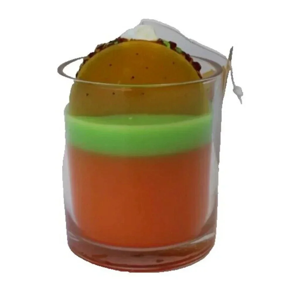 New Retro Green / Orange Taco Tuesday Taco Truck Food Candle